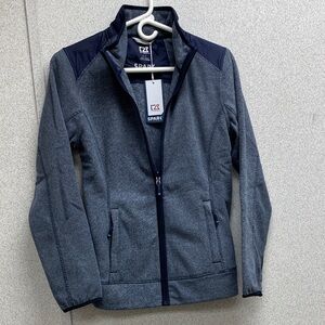 Cutter & Buck Heather Gray and Navy Ski Jacket